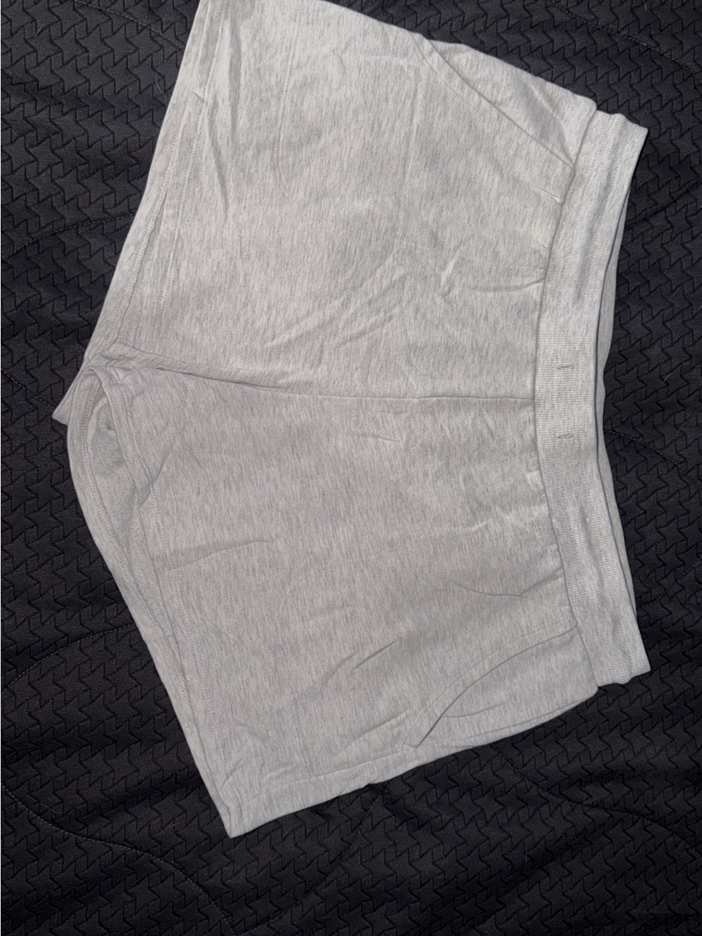 stars above Light Gray Stretch Lounge Shorts
